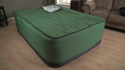 Guide Gear Queen Air Bed Fitted Cover / Sleeping Bag Green - image 10 from the video